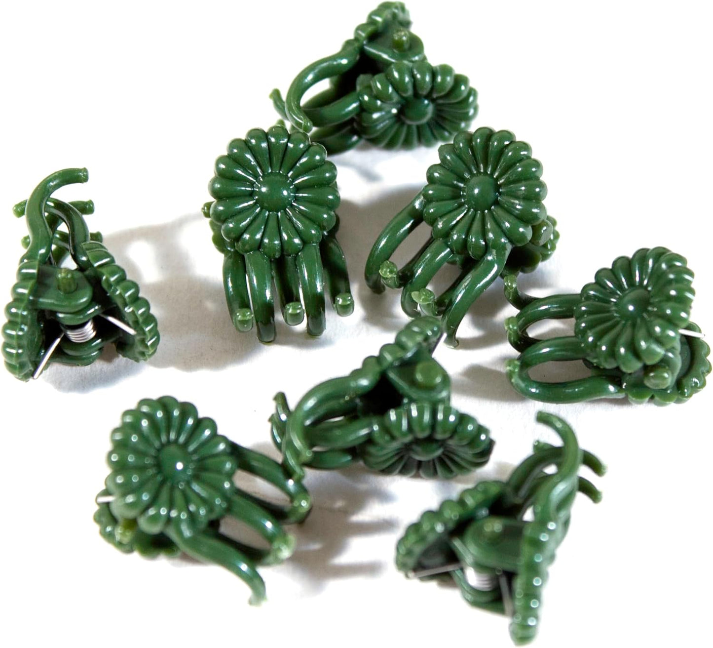 Clips orquídea margarita verde 30uds