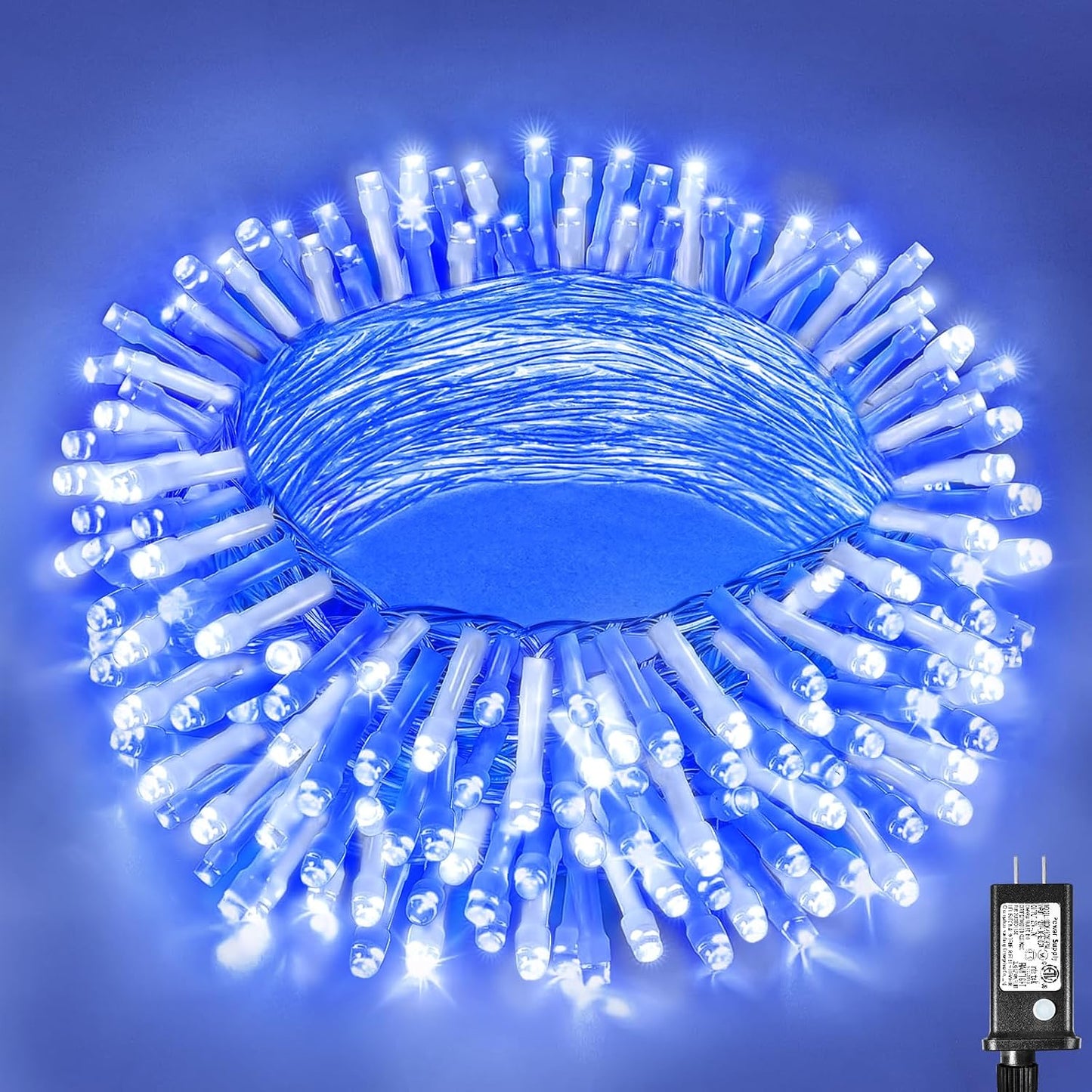 Guirnalda luces navideñas 100led 33pies 8modos impermeable