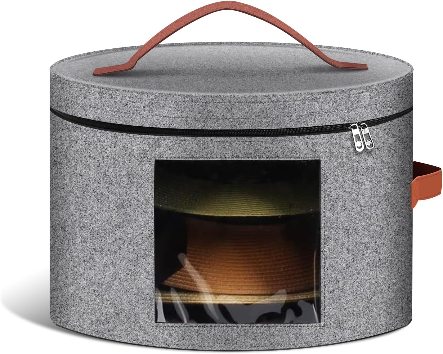 Caja almacenamiento sombreros apilable para armario mujer