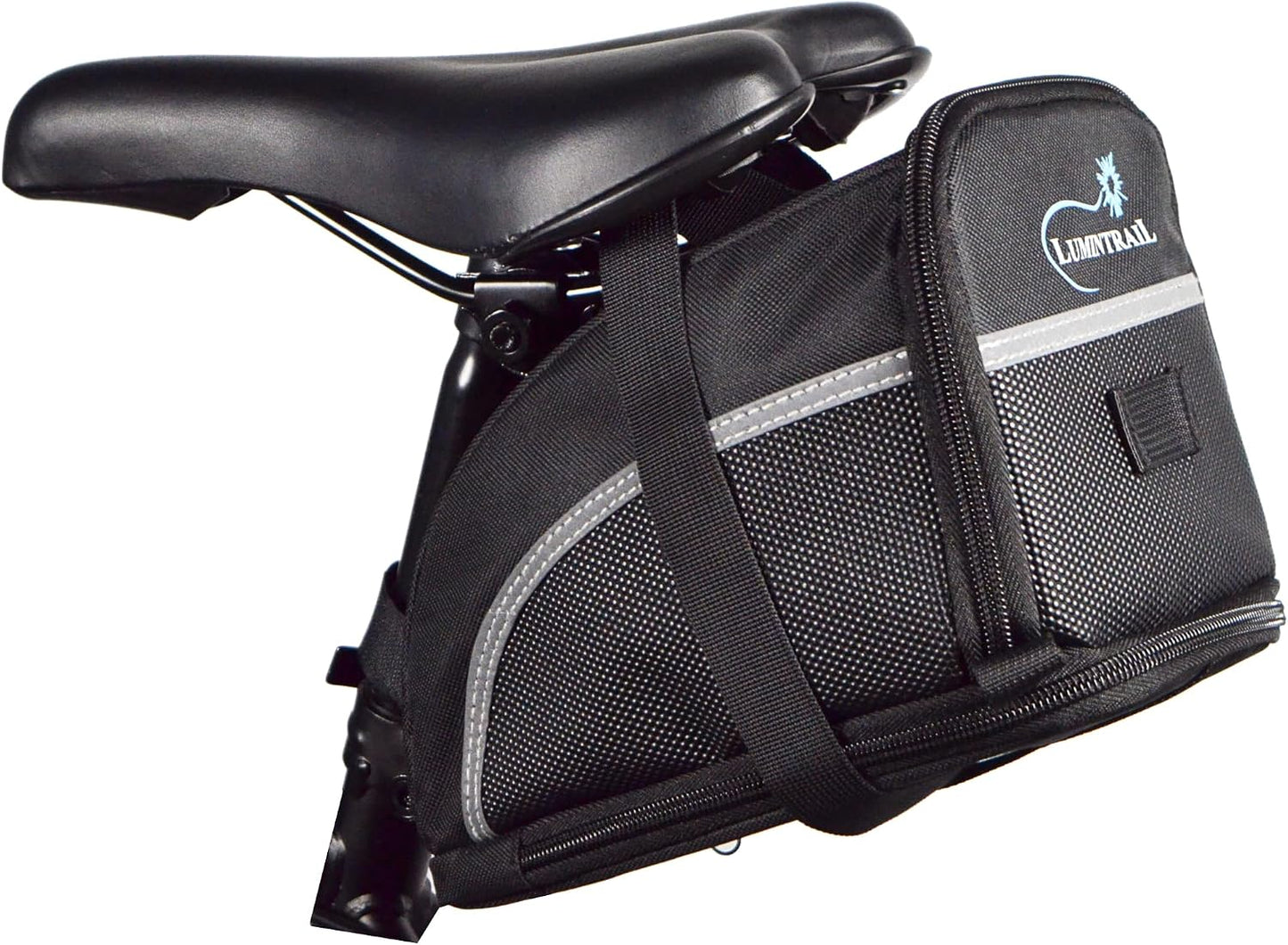 Bolsa sillín bicicleta reflectante expandible