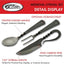 Set cubiertos medievales acero carbono 7.25pulg