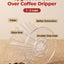 Gotero café 40 filtros papel taza filtro cafetera goteo manual