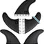 Set aletas surf fibra vidrio panal comp single fin