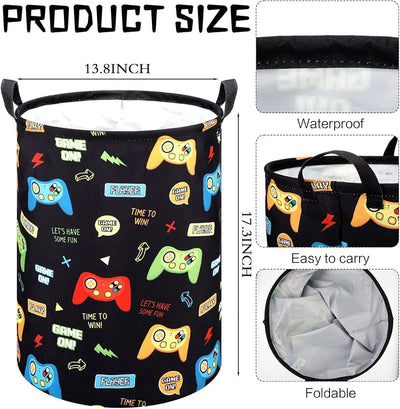 2 Pzas Cesta Ropa Sucia Gamer para Niños Almacenamiento