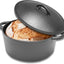 Horno holandés hierro fundido 5qt con tapa asas dobles