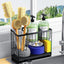 Organizador fregadero 2 niveles acero inox 304 con bandeja