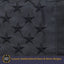 Bandera EE.UU. negra 3x5" bordada resistente aire libre
