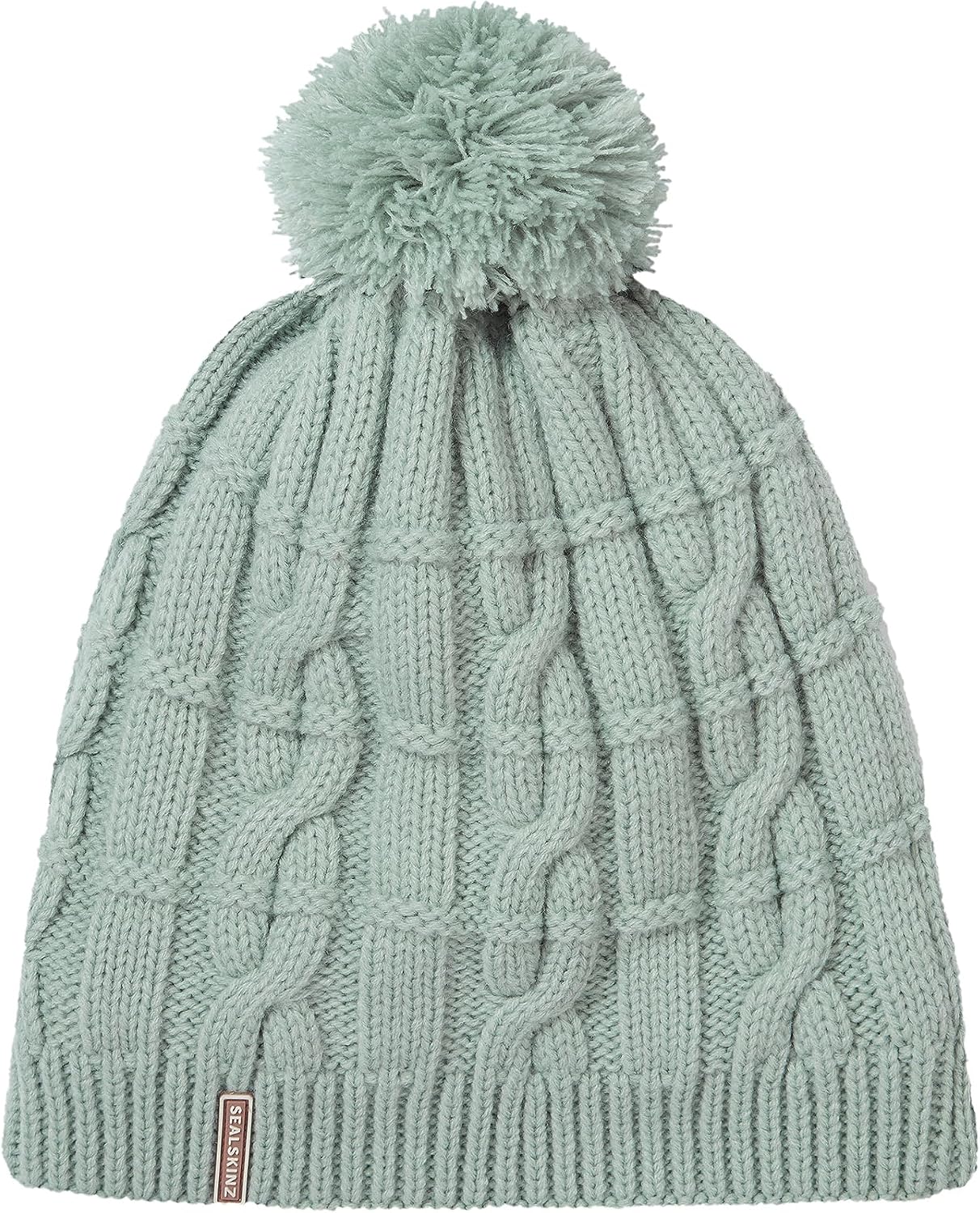 Gorro tejido bobble para clima frío unisex