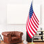 Soporte bandera 2 pzas comp asta 1.3/1.1" color dorado
