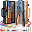 Kit crimpador trinquete AWG 28-5 con 1275 conectores
