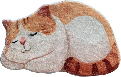 Alfombra baño gatos antideslizante suave para dormir
