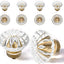 Tiradores cristal transparente vintage pack 8