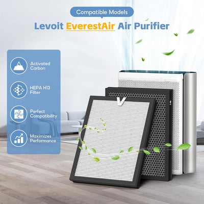 2 Filtros Repuesto EverestAir para Purificador Levoit