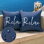 2 Pzas Fundas Almohada Impermeables Exteriores 18x18" Azul