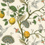 Papel tapiz autoadhesivo vintage pájaros amarillo 17.5x276"