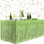 4 Faldas Mesa Verde Claro 29x108pulg Oropel Flecos