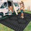 Alfombra exterior 8x10ft plástico impermeable reversible
