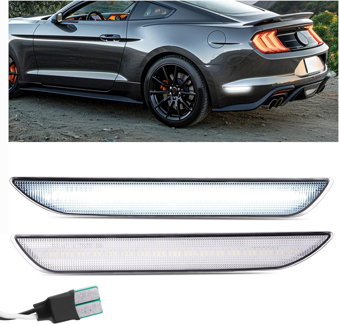 Luz marcador lateral Ford Mustang 15-23 LED blanco