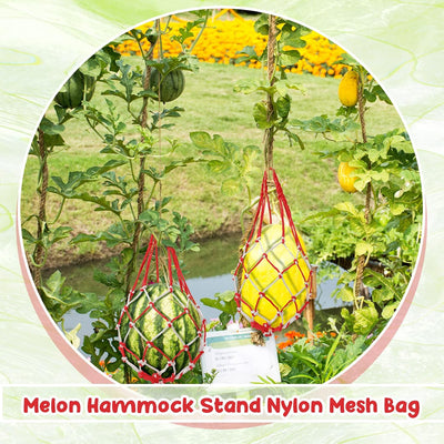 Hamaca melón red sandía 12uds soporte jardín calabaza
