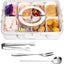 Bandeja servir con tapa 8 compartimentos frutas y aperitivos