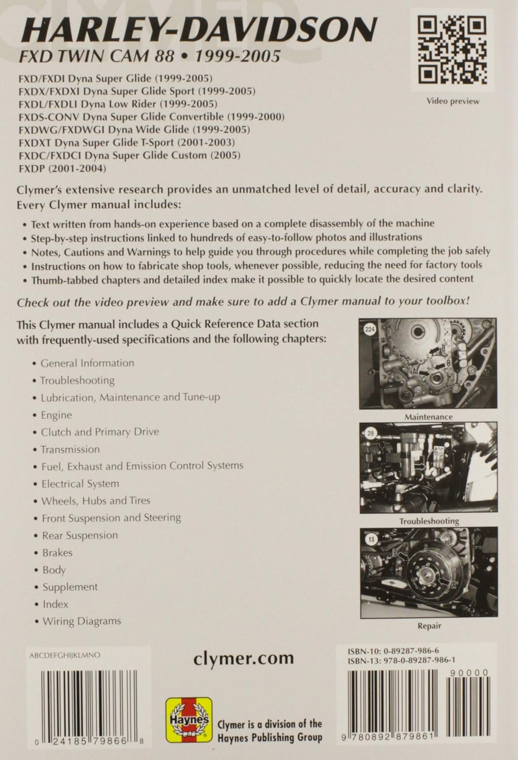 Manual reparación Harley Dyna FXD idioma español no garantizado