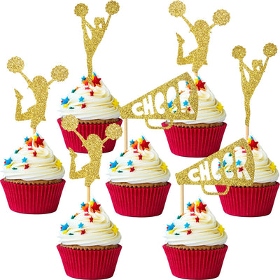 36 Pzas Decoración Cupcakes Animadora Purpurina Gimnasia