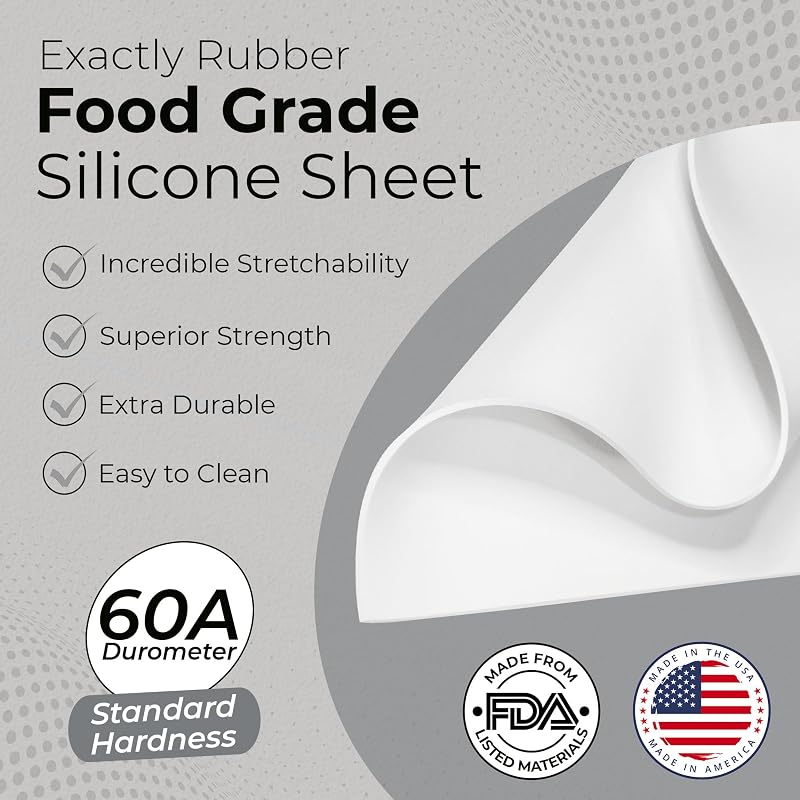 Alfombrilla silicona alimenticia 60A -80 a 450°F