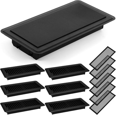 Set 12 rejillas ventilación piso con cubierta magnética
