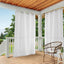 2 Pzas Cortinas Panel Superior Ojal Cabaña 54x84 Blanca