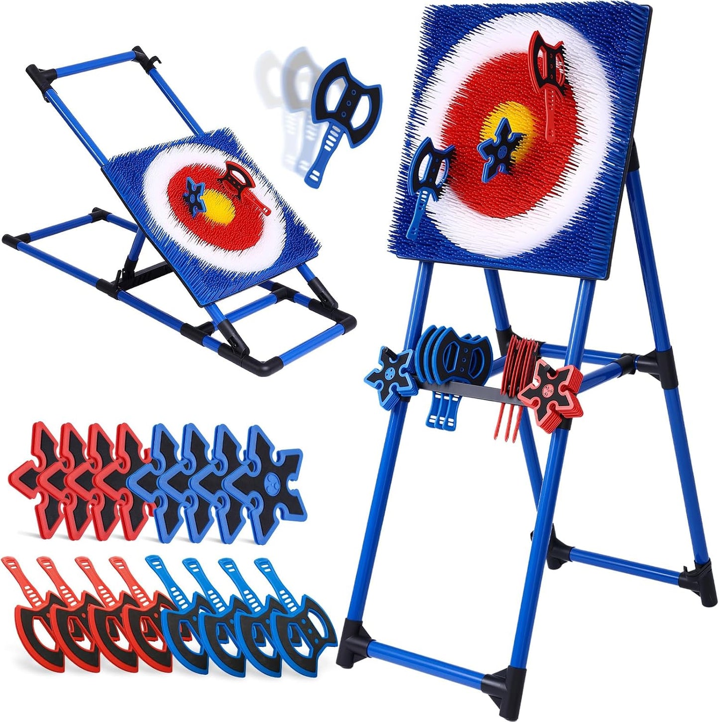 Set lanzamiento hachas y dardos estrella jardín camping