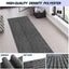 Alfombras antideslizantes impermeables 3x7ft rayas grises