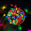 Luces Navidad a pilas 100 LED 34pies multicolor 8 modos