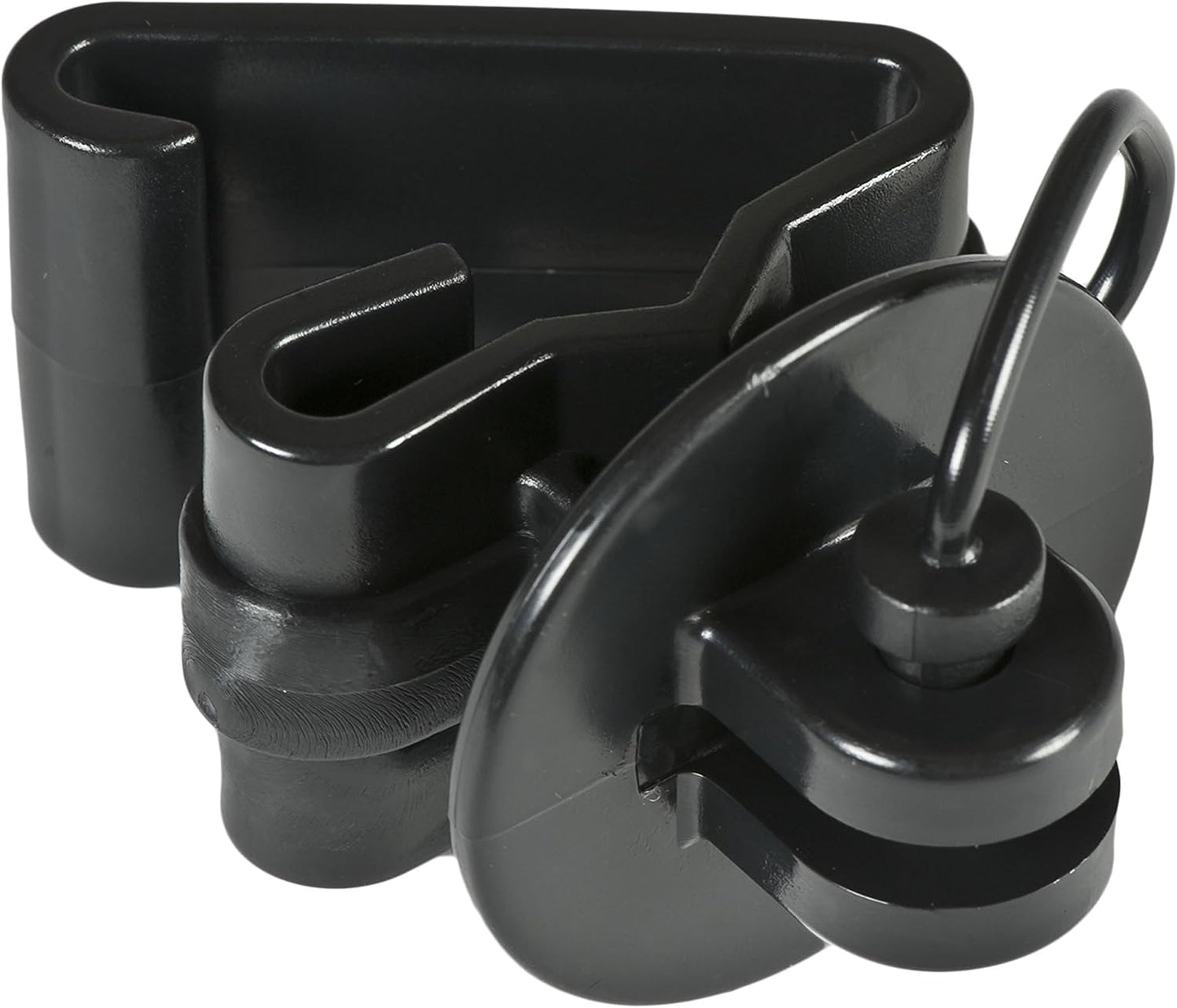Aislador T-Post Pin-lock 25 Uds Negro