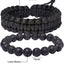 2 Pulseras Ajustables Cuerda Paracaídas Cuentas Lava Unisex