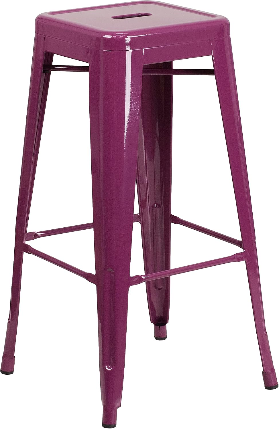 Taburete 30pulg sin respaldo púrpura interior/exterior