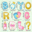 11 Pzas Decoración Revelación Género Baby Shower Letras Patio