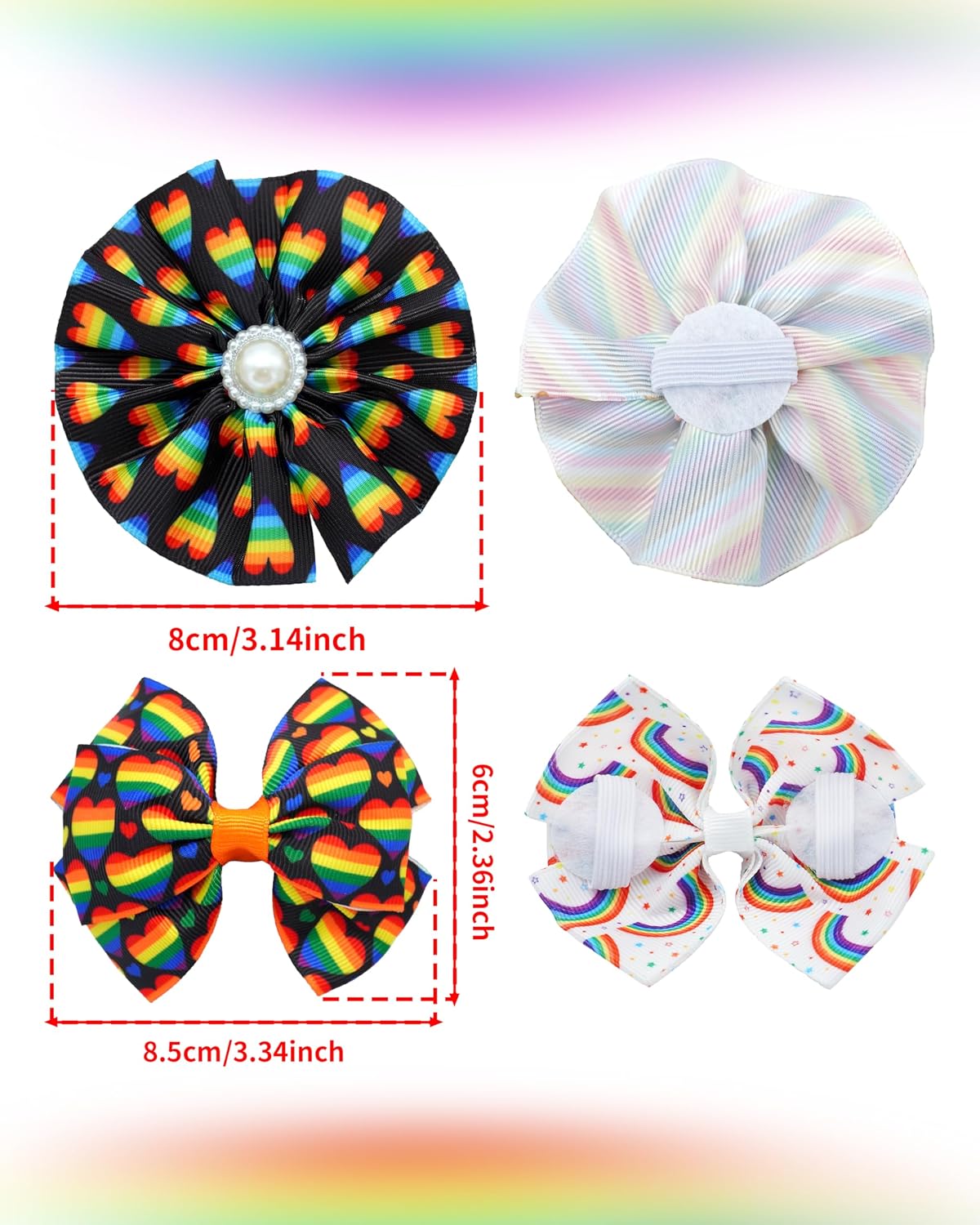 4 Pzas Collares Perros Pequeños Flores Lazos Festivales