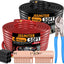 Kit cable 4 AWG 50pies rojo y negro 100pies total estéreo