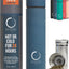 Termo acero inox con infusor 15oz color azul