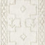 Alfombra bohemia 3x5ft algodón lavable crema dormitorio
