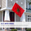 Bandera Marruecos 3x5ft poliéster doble costura ojales latón