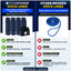 Líneas muelle 1/2pulg x15ft 8 cuerdas nailon doble azul