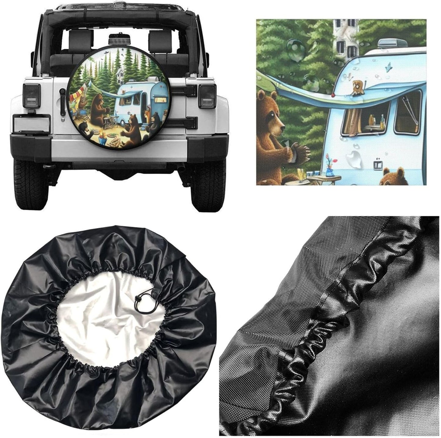 Funda neumático repuesto RV SUV 14" impermeable universal