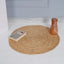 Alfombra redonda yute hecha a mano 2ft x 2ft decoración hogar
