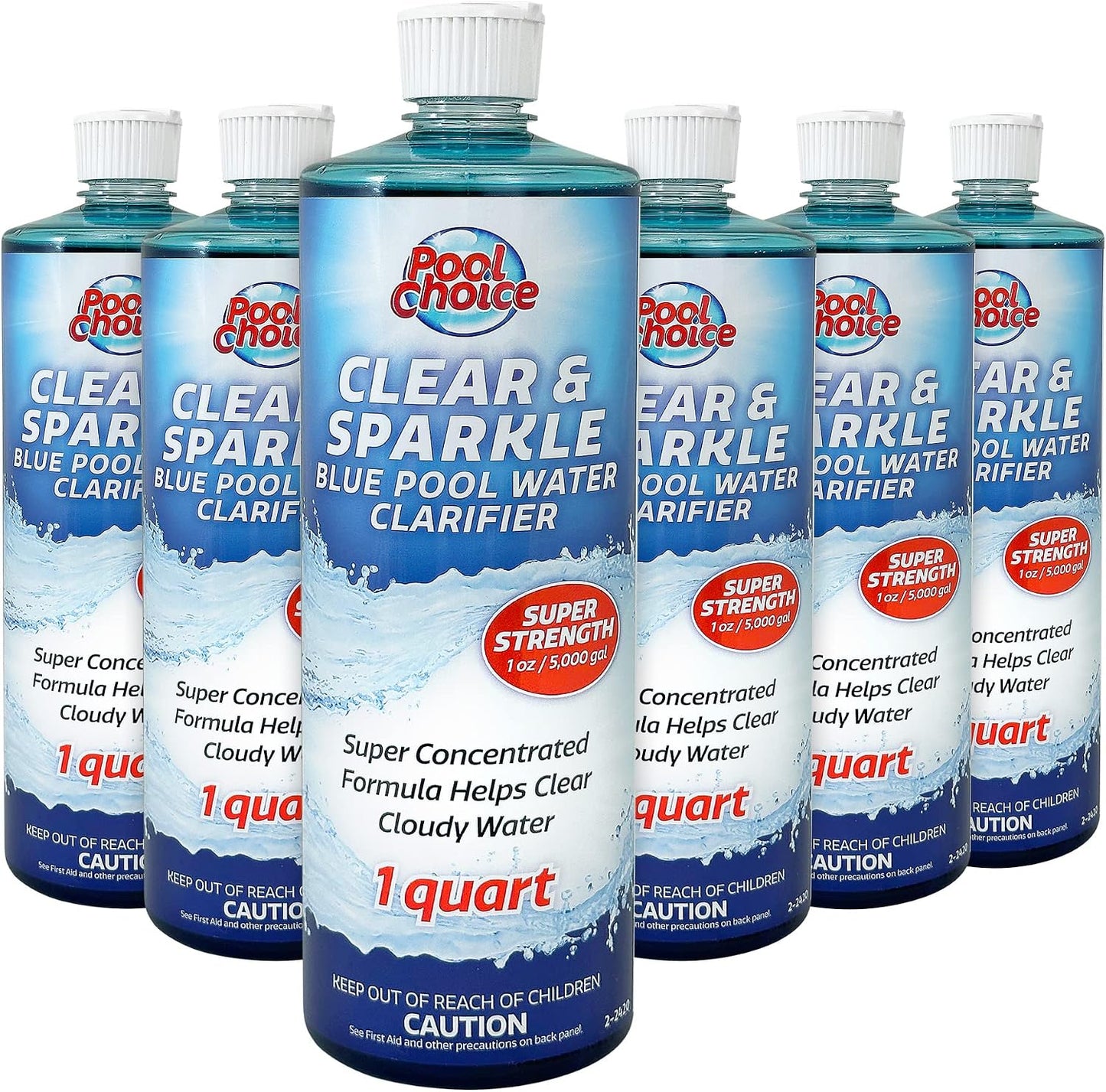 6 Clarificadores Agua Piscina 1qt Translúcido