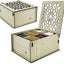 Caja organizadora madera té 6 compartimentos multifuncional