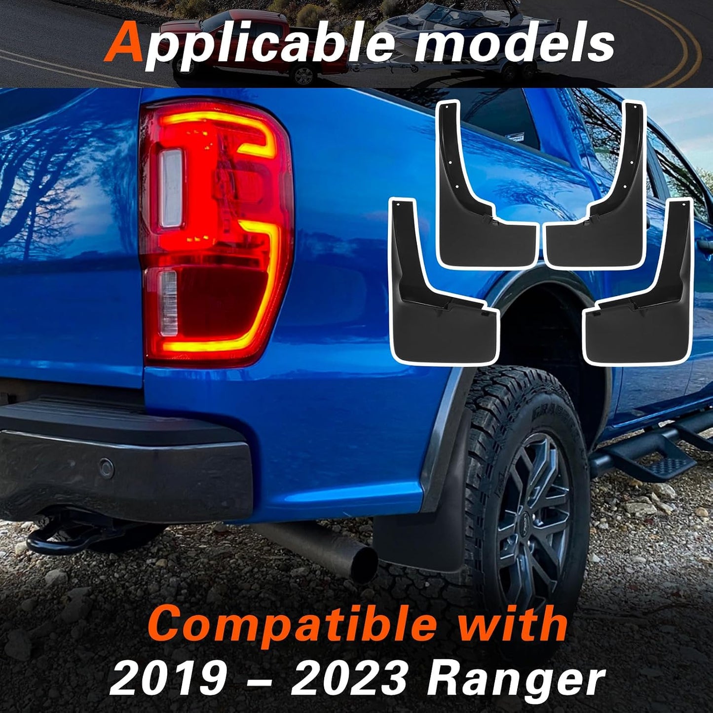 Guardabarros Ford Ranger 19-23 4 Unidades