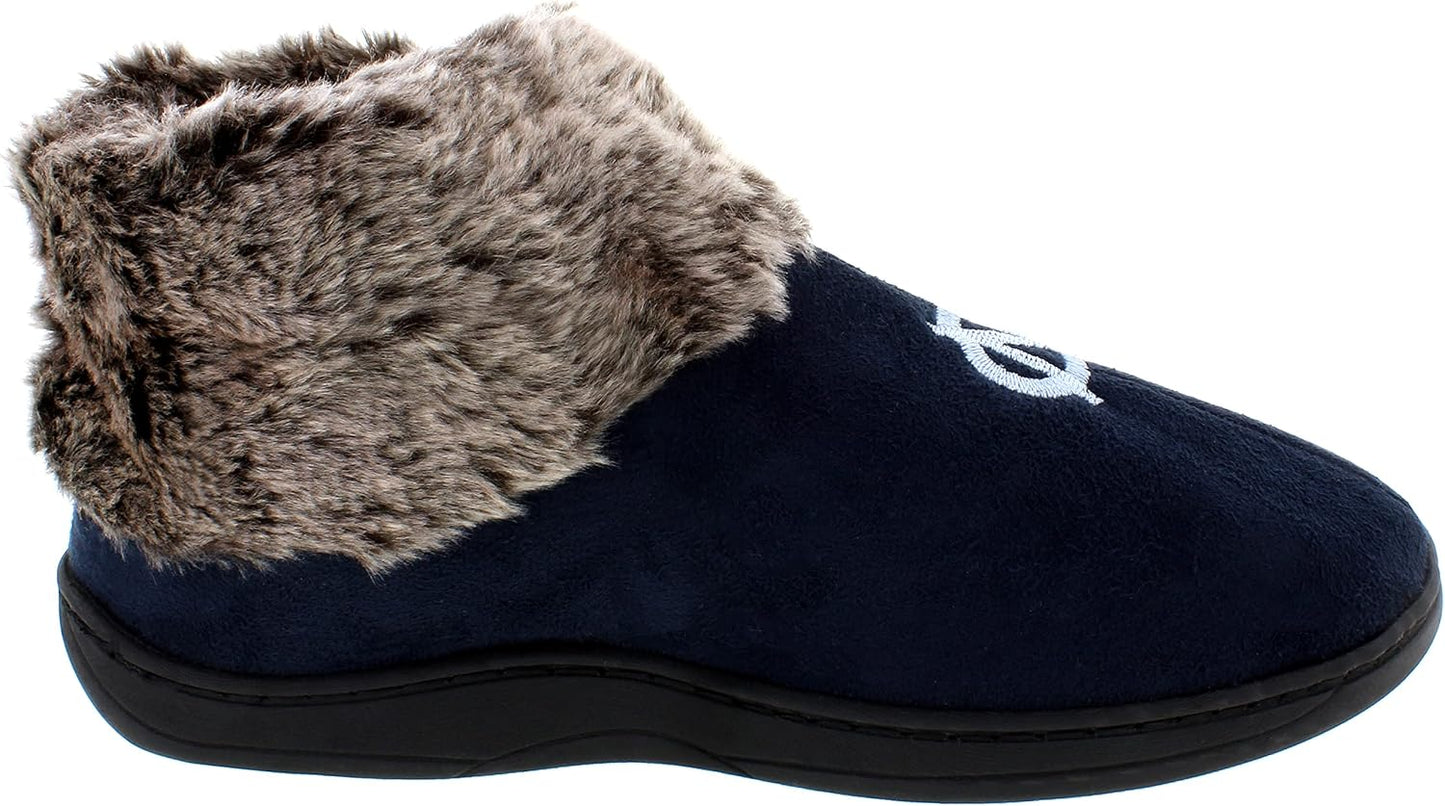 Pantuflas piel oveja sintética NCAA mujer