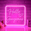 Letrero neón led rosa para decoración habitación niñas