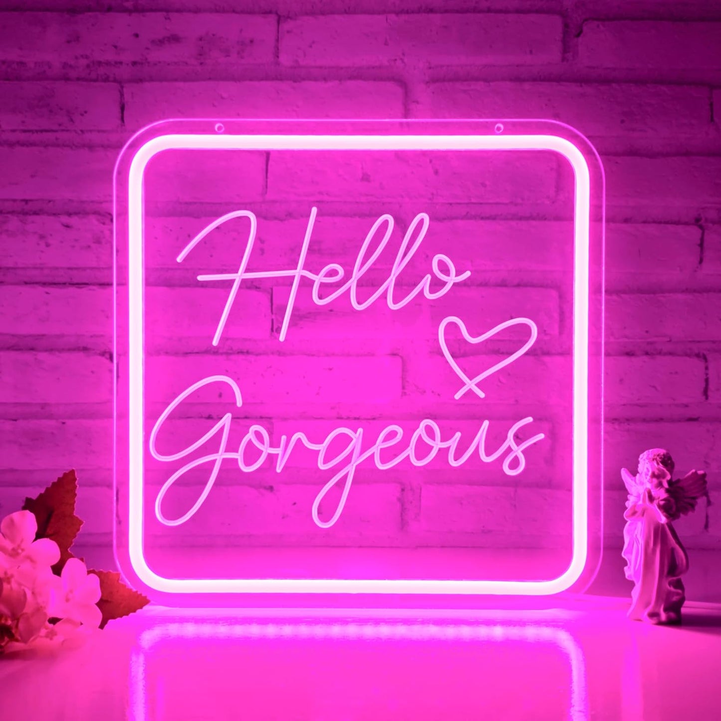 Letrero neón led rosa para decoración habitación niñas